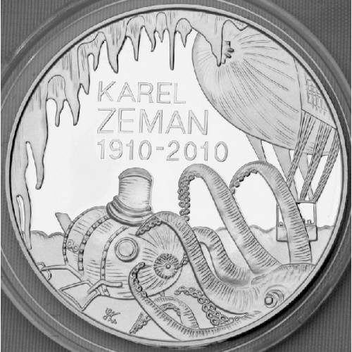 Stříbrná pamětní mince 200 Kč Zeman